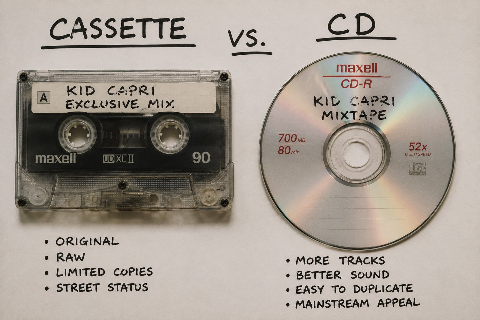 Cassette versus CD